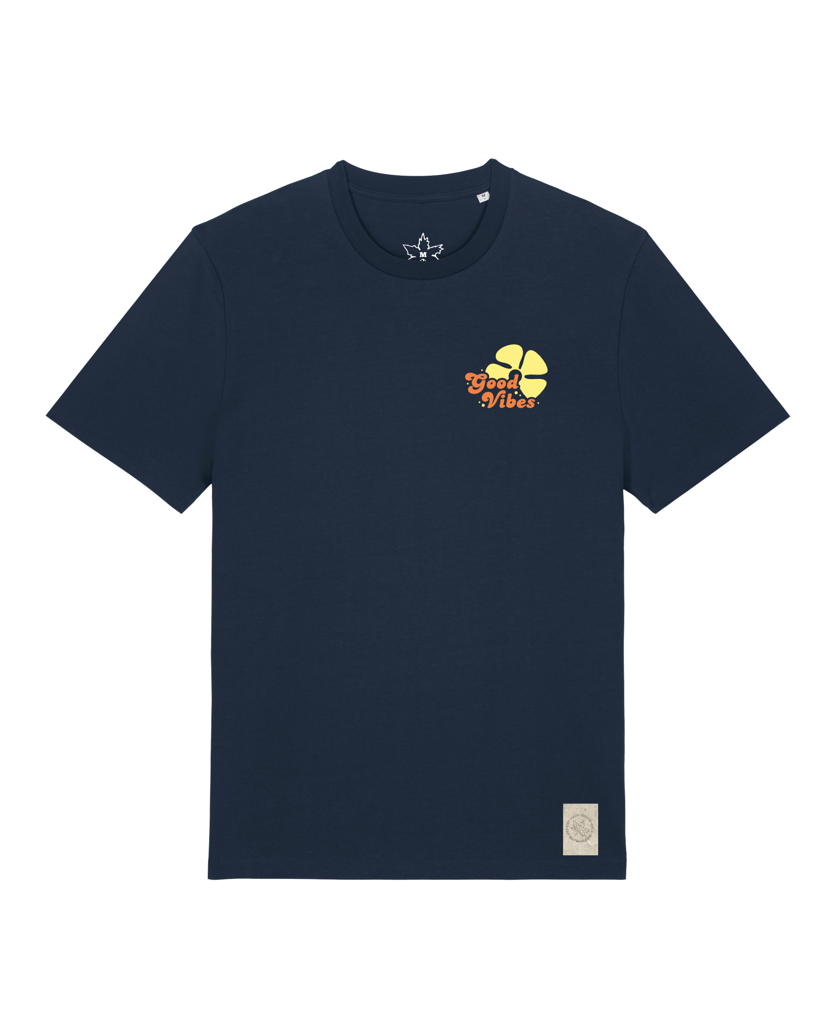 bio-unisex-medium fit-tshirt-travel free (backprint)-sttu169-marine-front