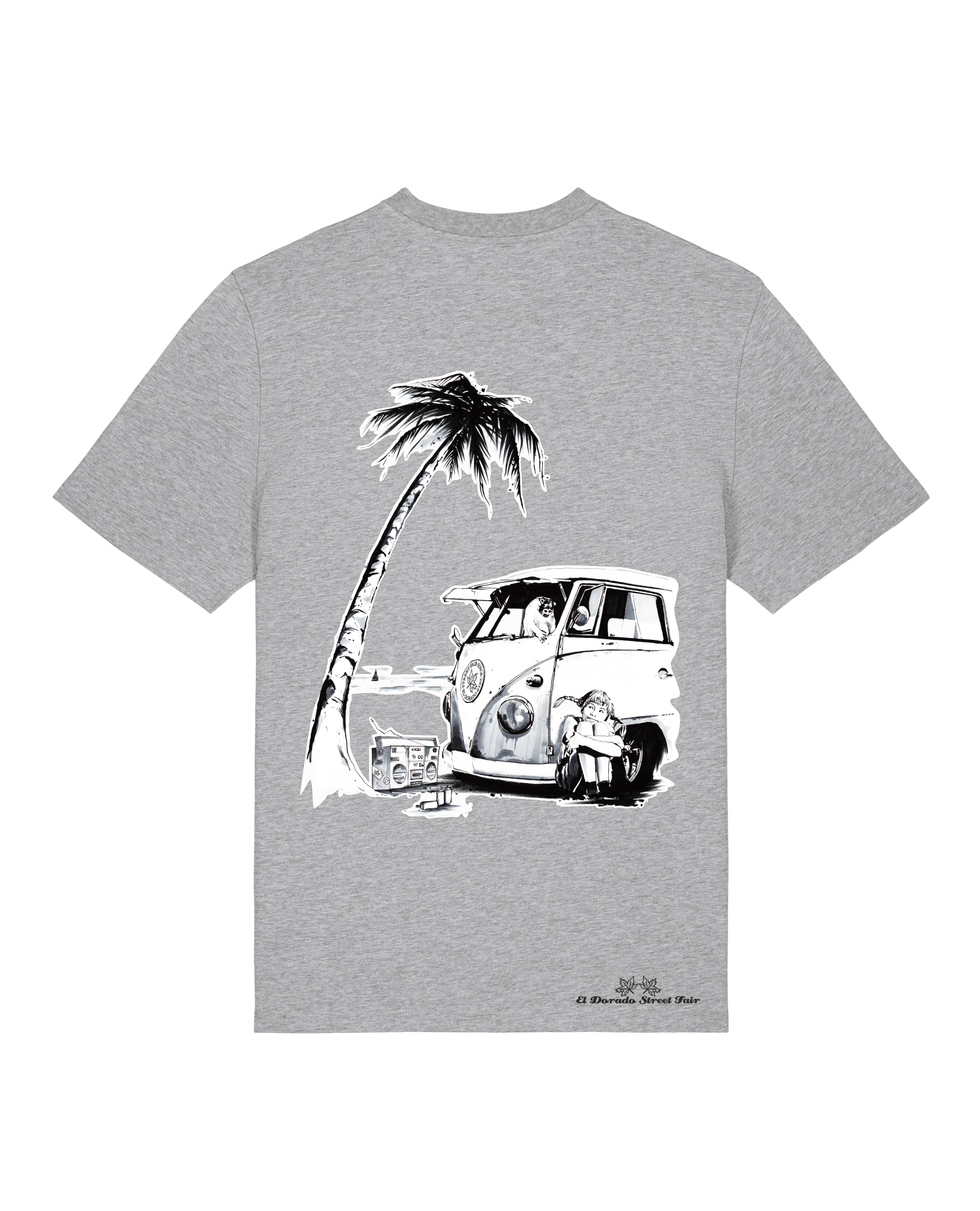 Bio Unisex Medium Fit T-Shirt Travel Free (Backprint)