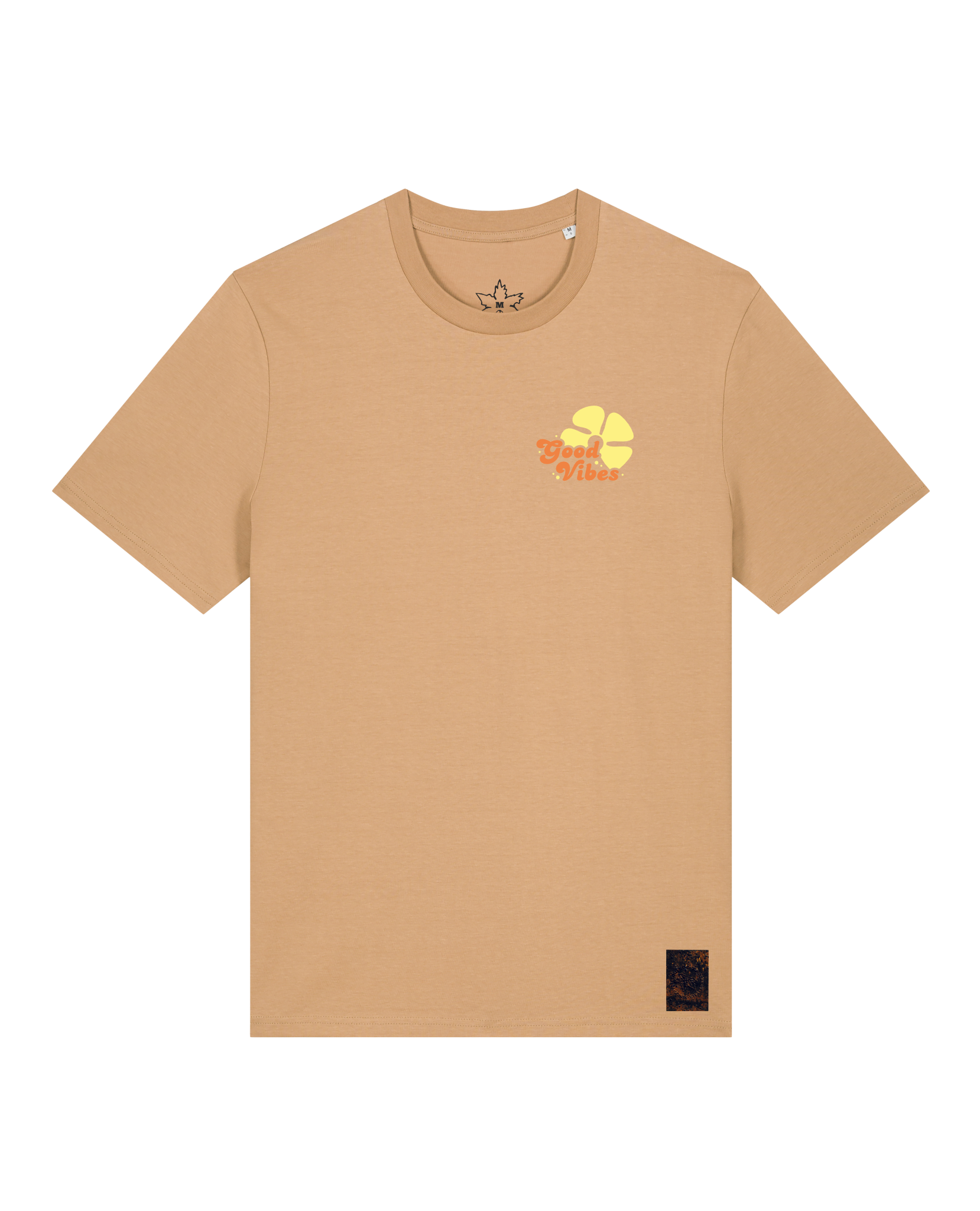 bio-unisex-medium fit-tshirt-travel free (backprint)-sttu169-meersand-front