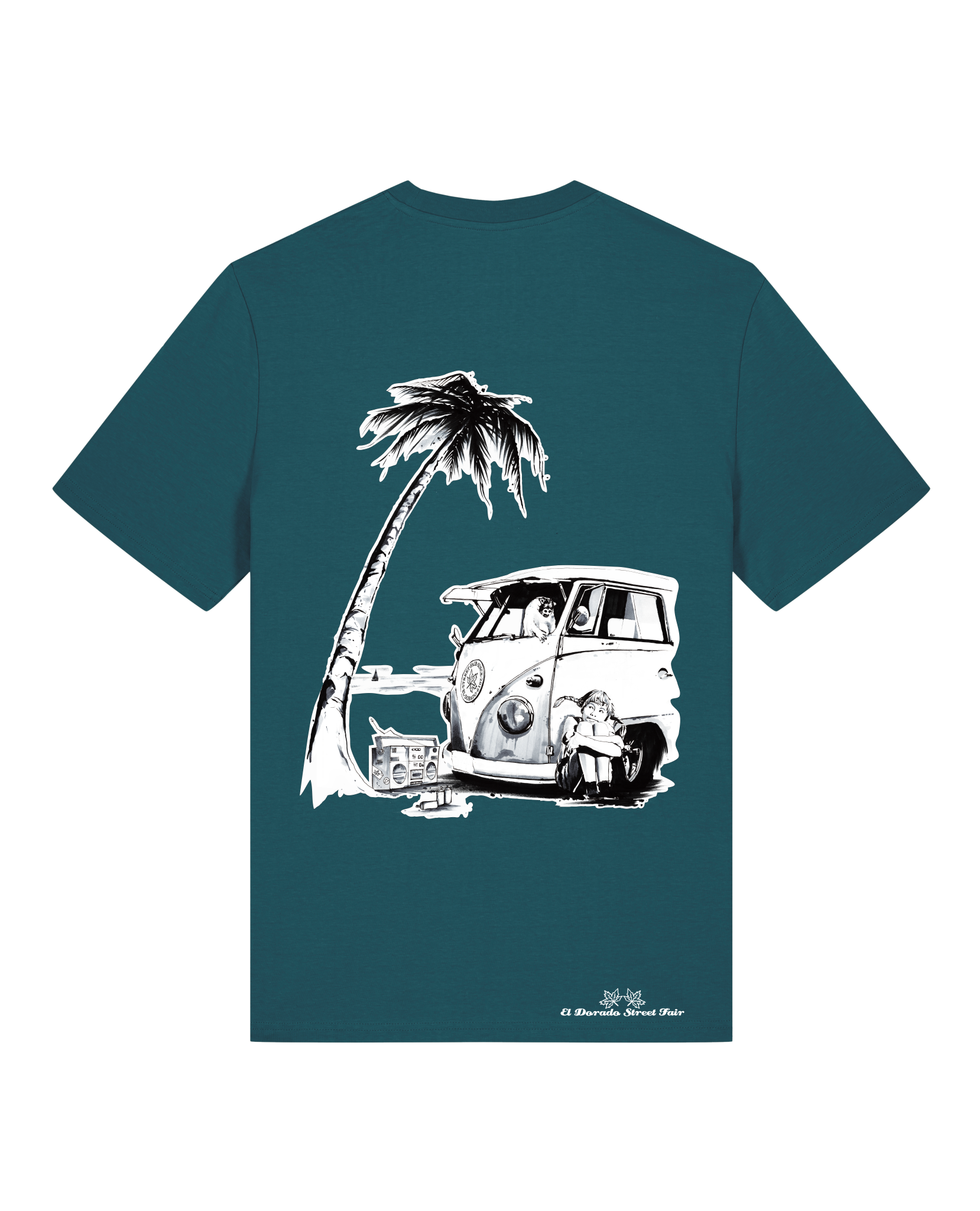 Bio Unisex Medium Fit T-Shirt Travel Free (Backprint)