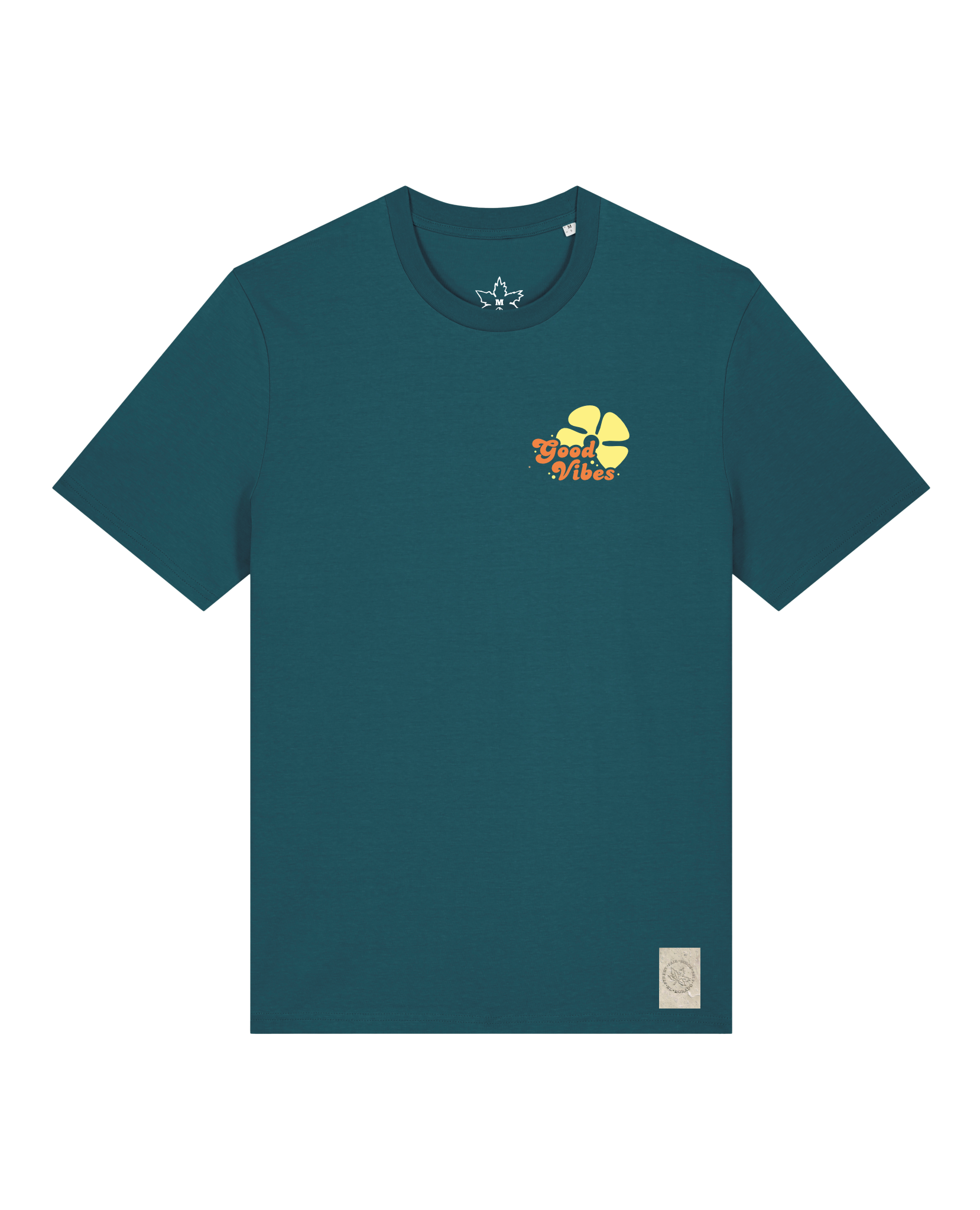 bio-unisex-medium fit-tshirt-travel free (backprint)-sttu169-nordmanntanne-front