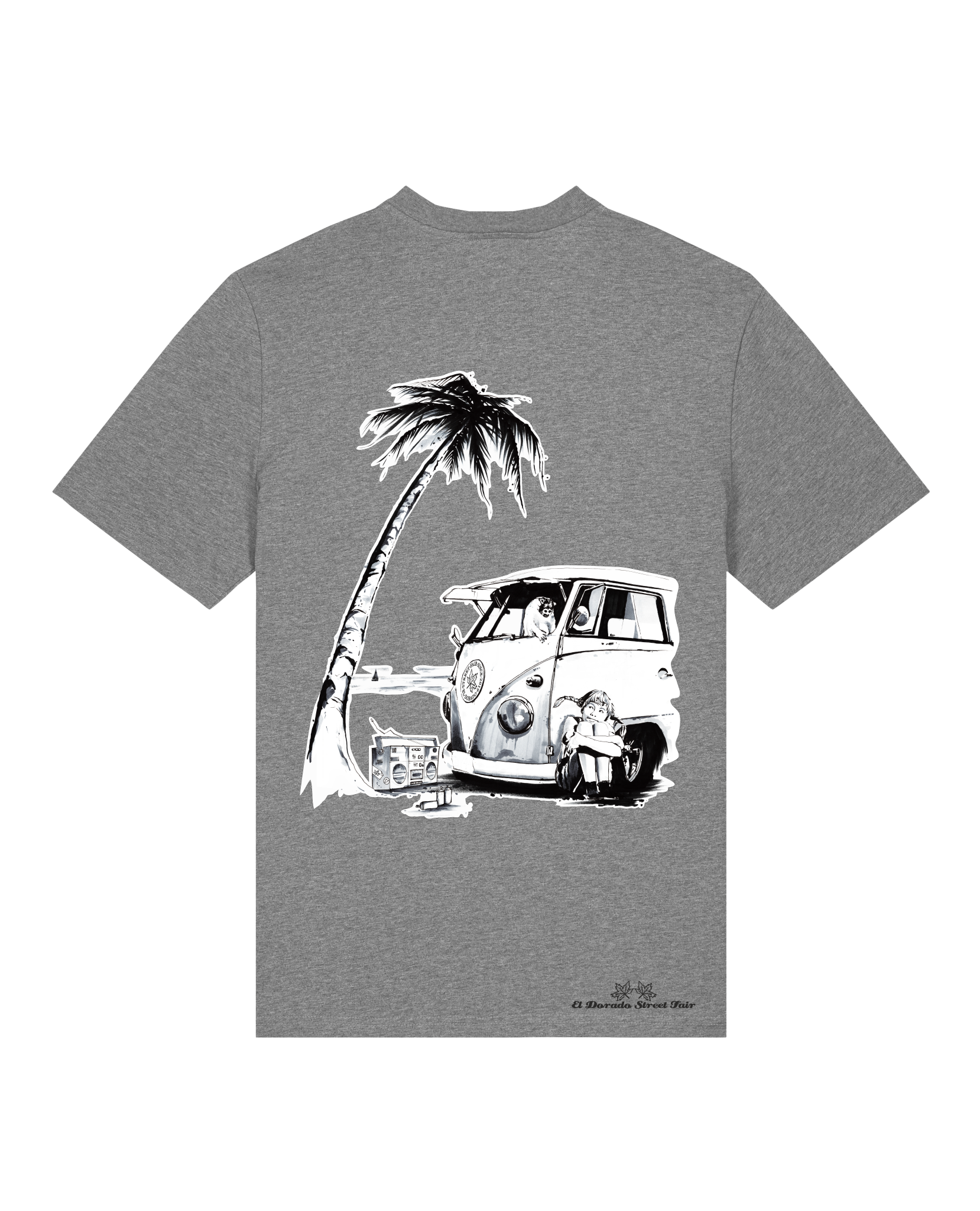 Bio Unisex Medium Fit T-Shirt Travel Free (Backprint)