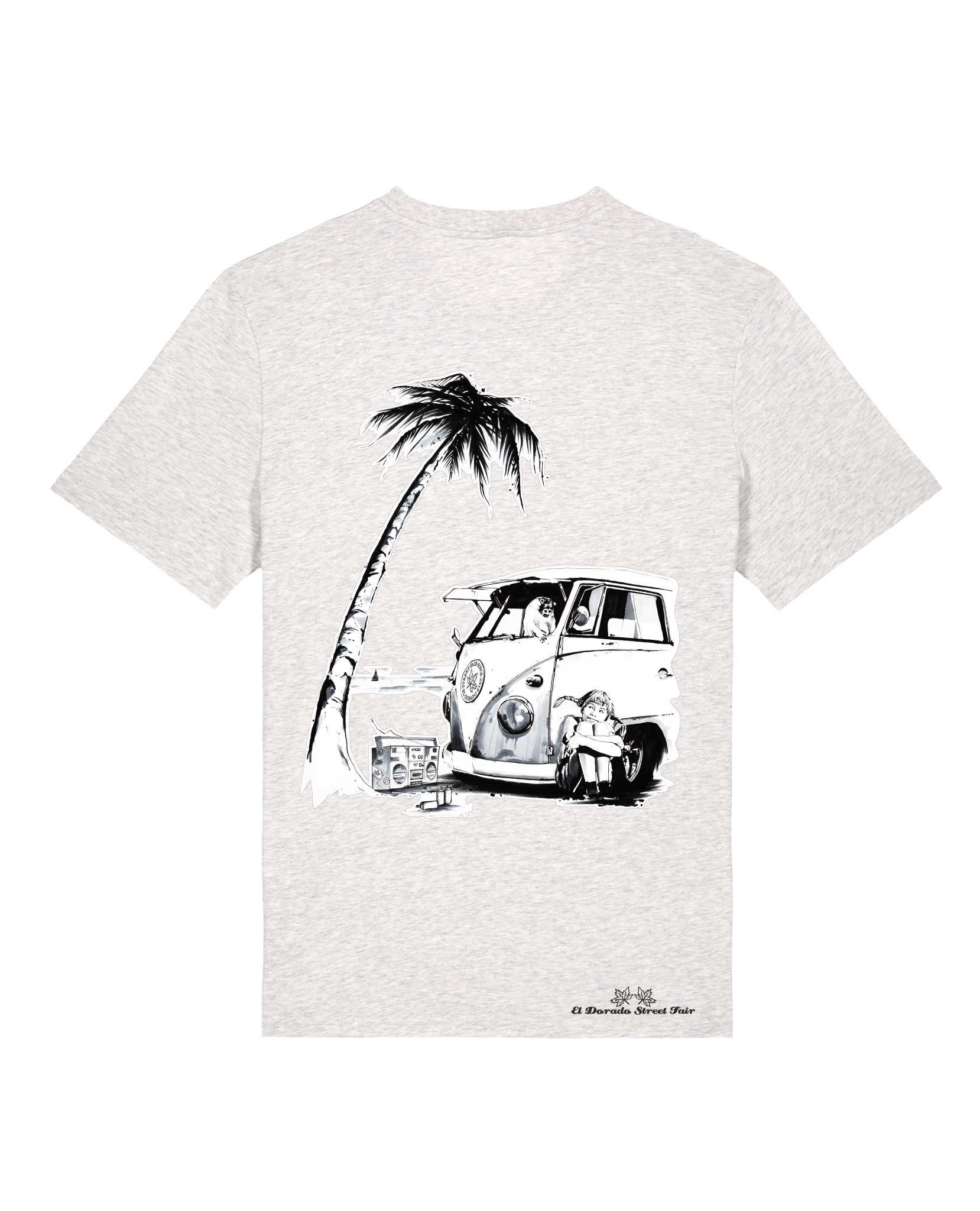 Bio Unisex Medium Fit T-Shirt Travel Free (Backprint)