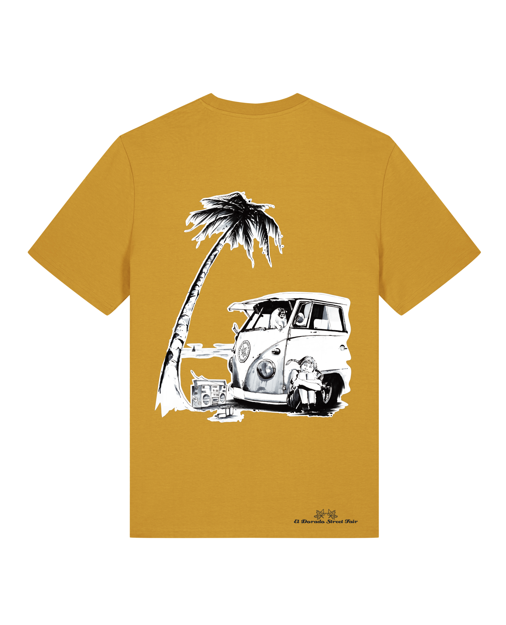 Bio Unisex Medium Fit T-Shirt Travel Free (Backprint)