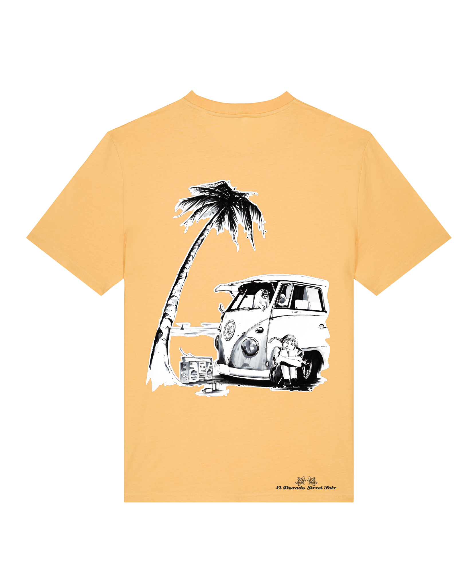 Bio Unisex Medium Fit T-Shirt Travel Free (Backprint)