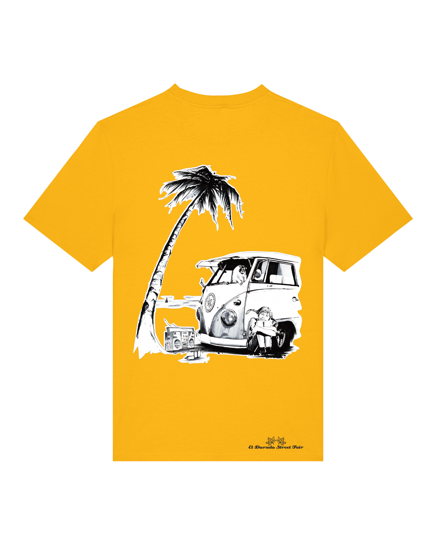 Bio Unisex Medium Fit T-Shirt Travel Free (Backprint)