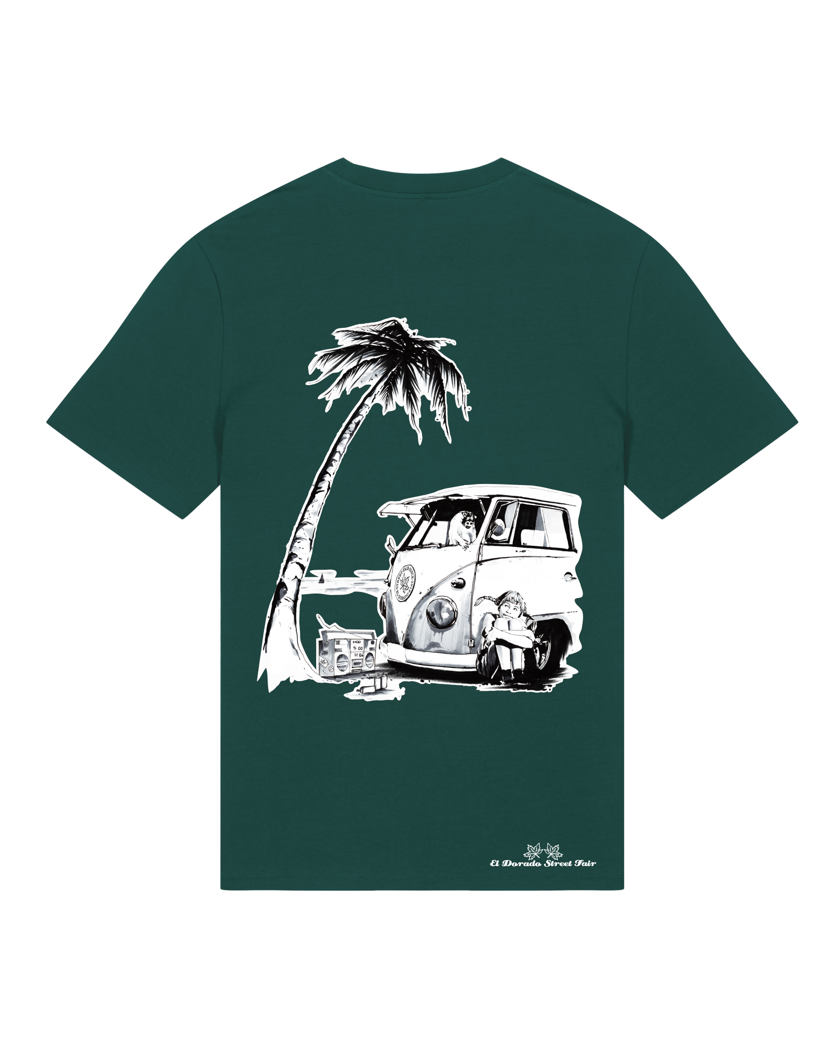 Bio Unisex Medium Fit T-Shirt Travel Free (Backprint)