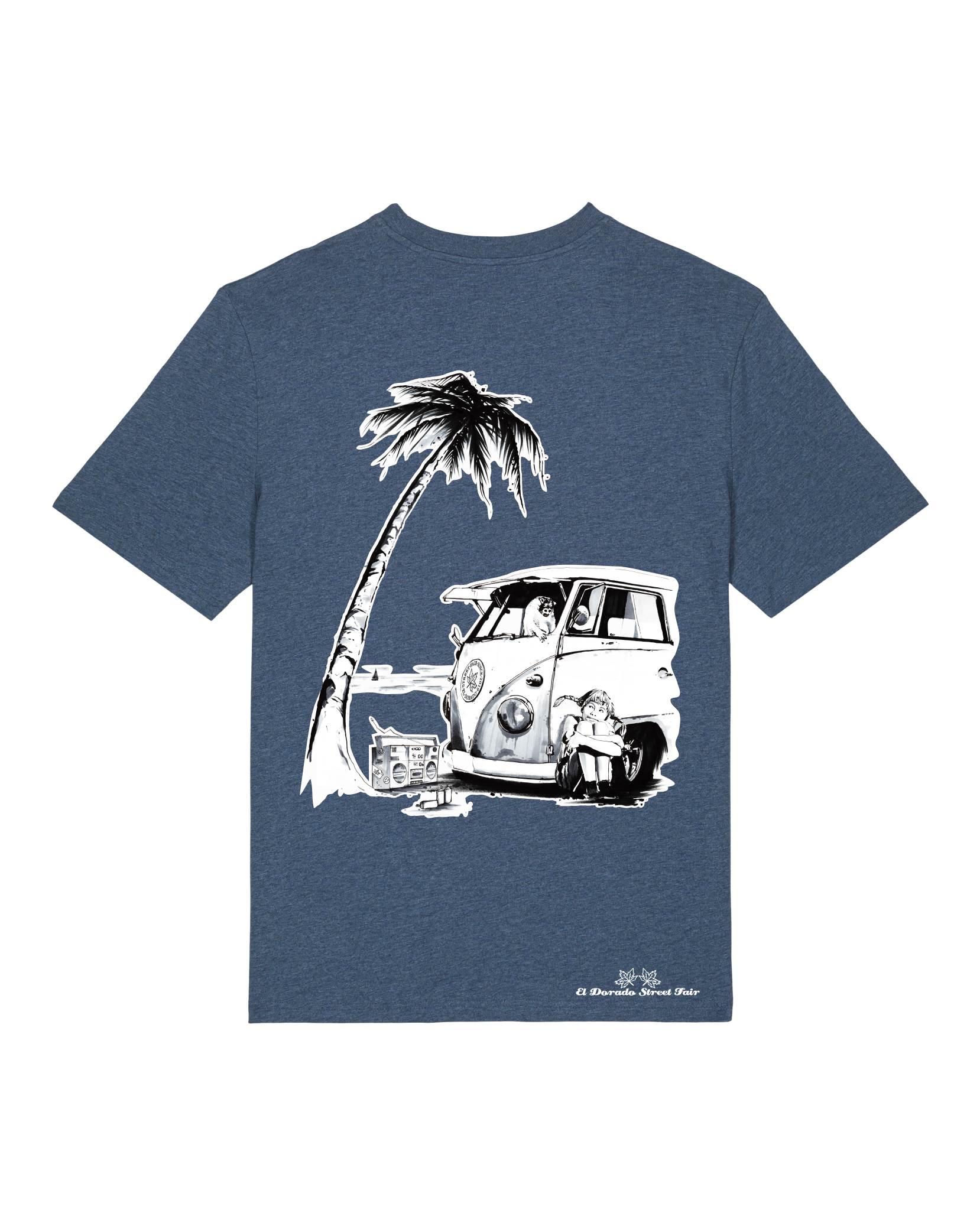 Bio Unisex Medium Fit T-Shirt Travel Free (Backprint)