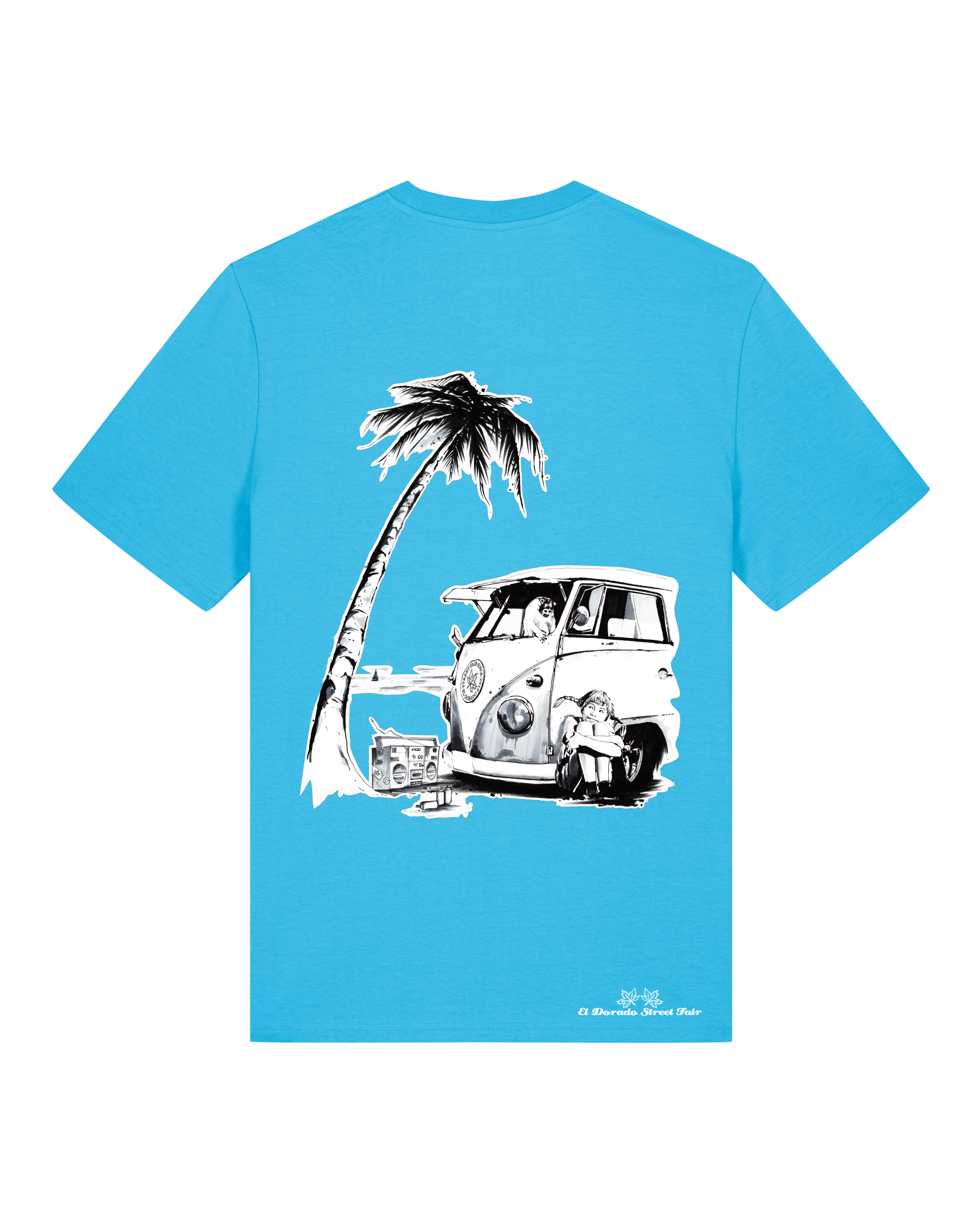 Bio Unisex Medium Fit T-Shirt Travel Free (Backprint)