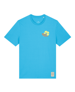 bio-unisex-medium fit-tshirt-travel free (backprint)-sttu169-wasserblau-front