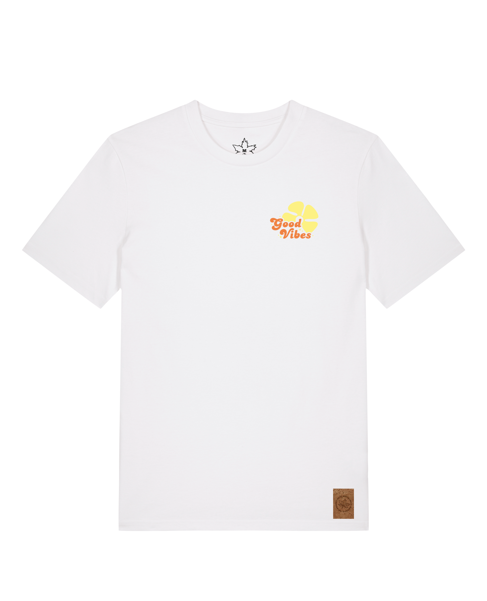 bio-unisex-medium fit-tshirt-travel free (backprint)-sttu169-weiß-front