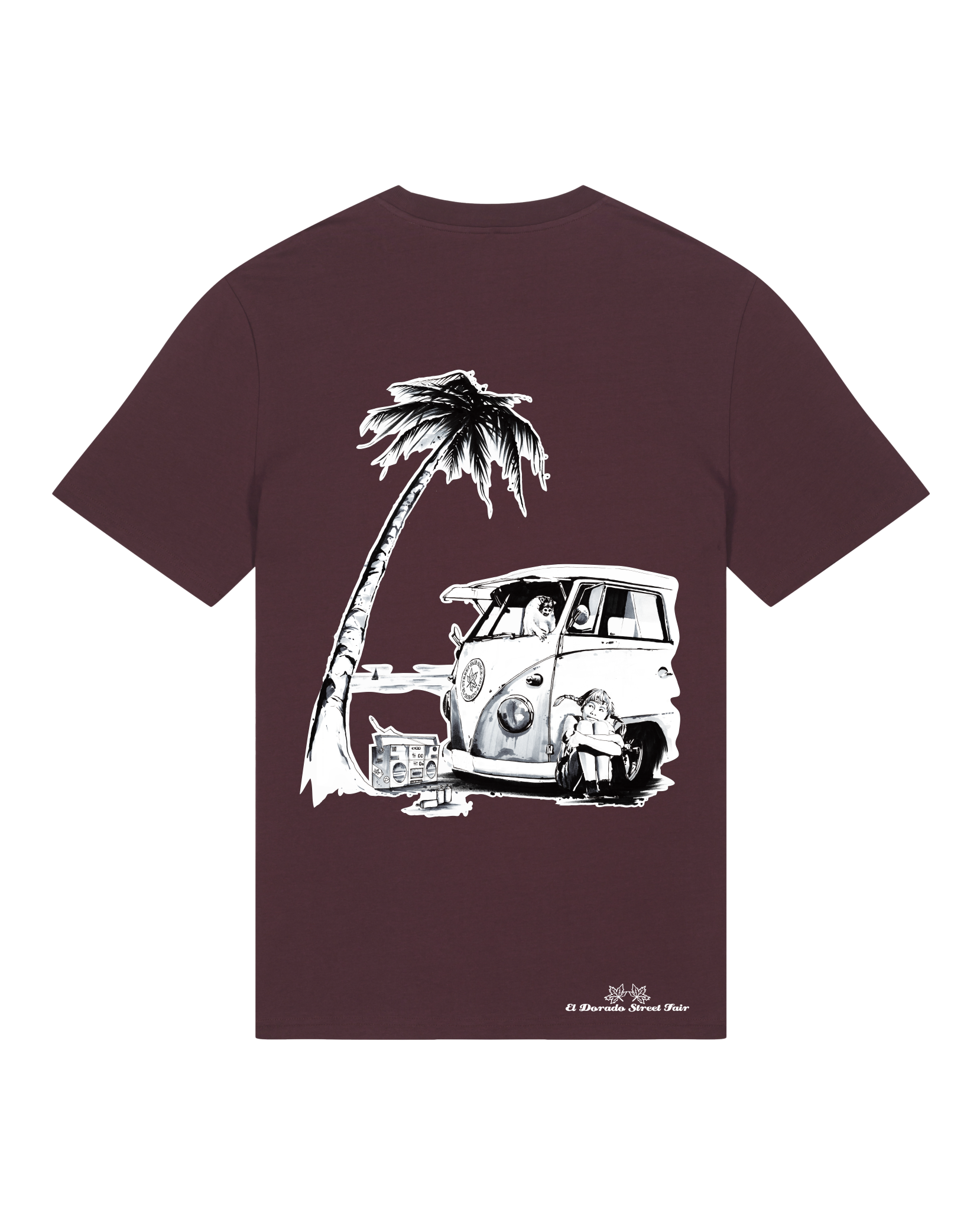 Bio Unisex Medium Fit T-Shirt Travel Free (Backprint)