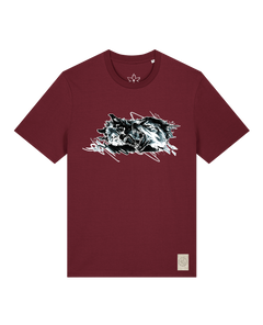bio-unisex-medium fit-tshirt-turf master-sttu169-burgunder rot-front