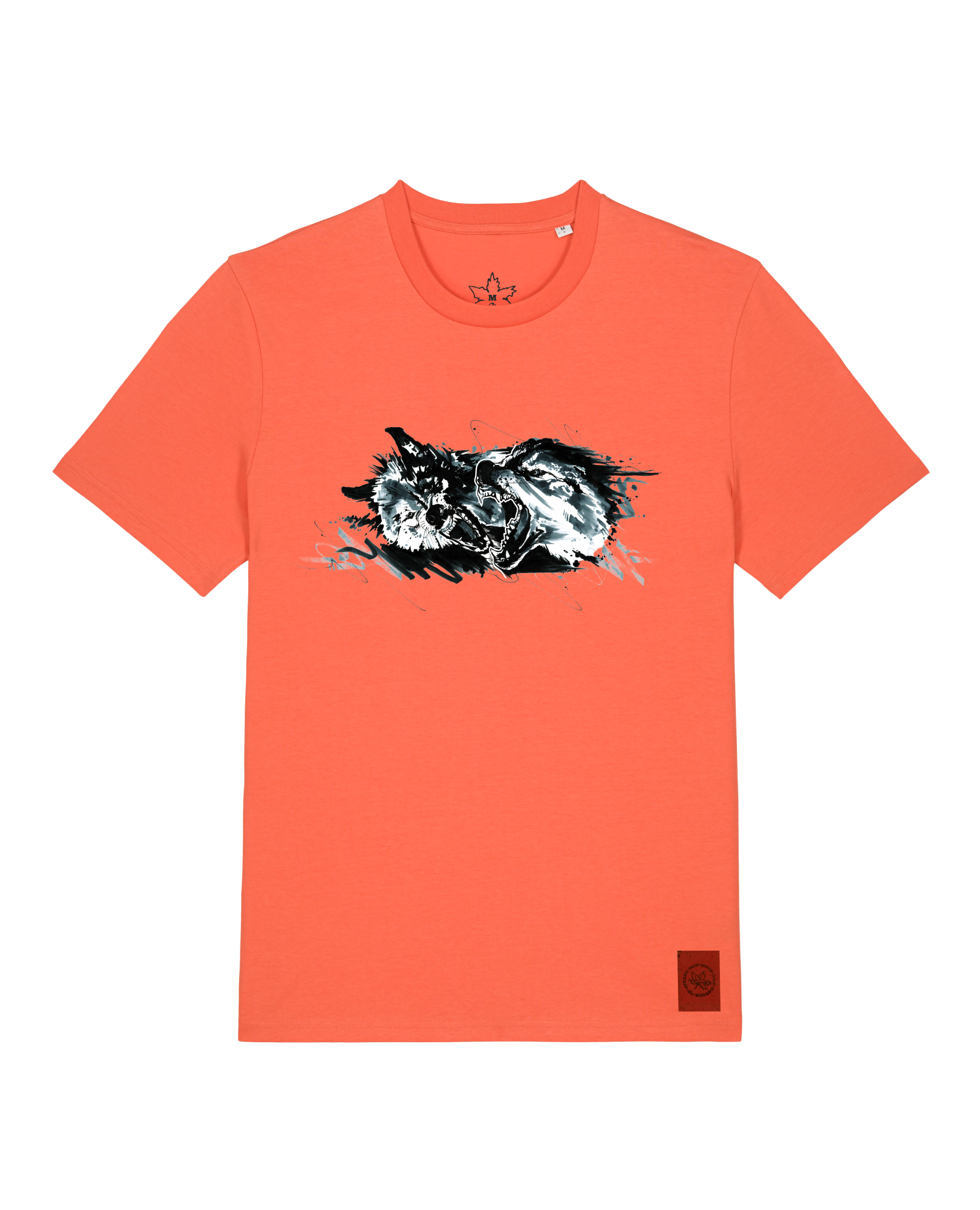 bio-unisex-medium fit-tshirt-turf master-sttu169-mandarine-front