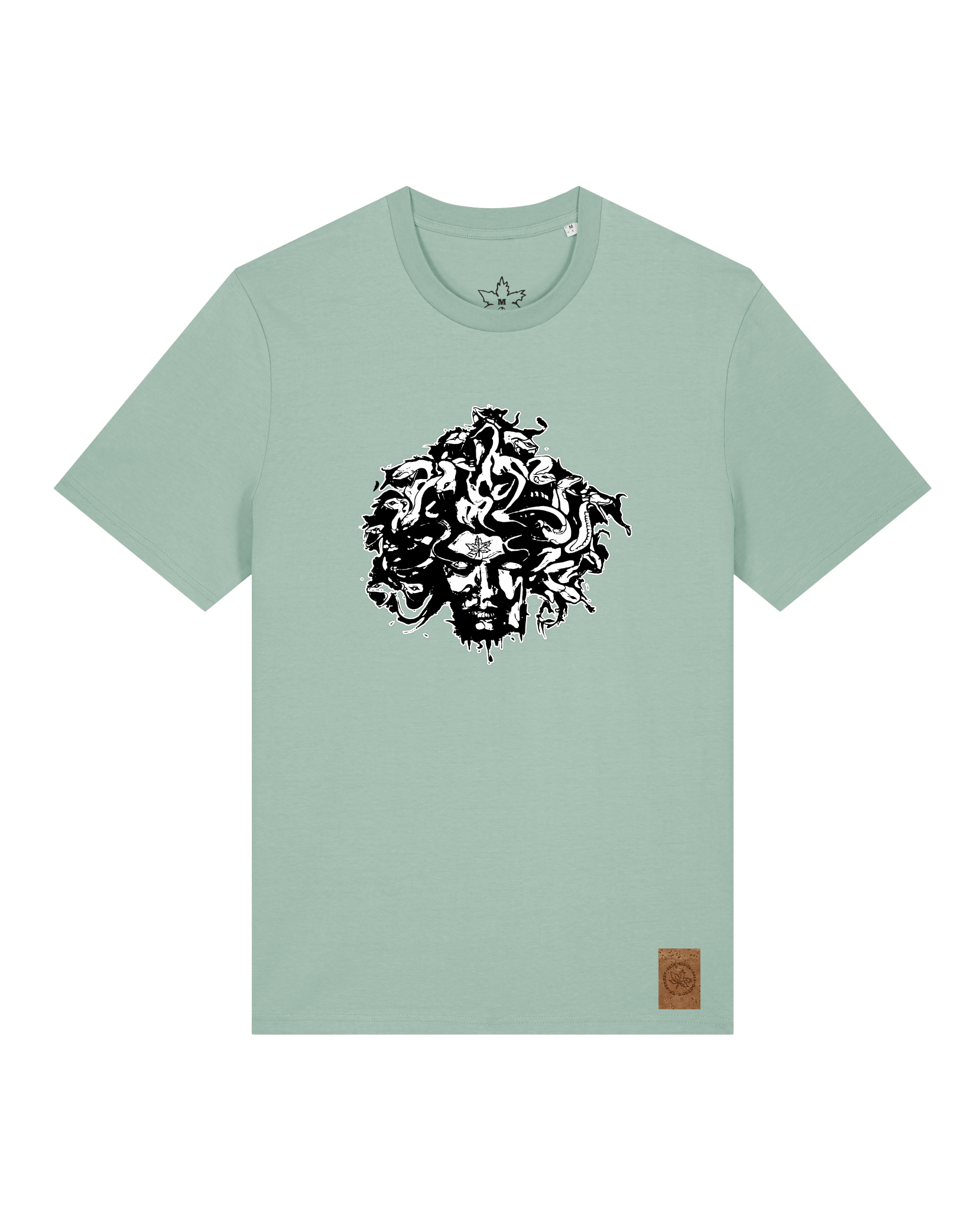 bio-unisex-medium fit-tshirt-under oracle-sttu169-eukalyptus-front