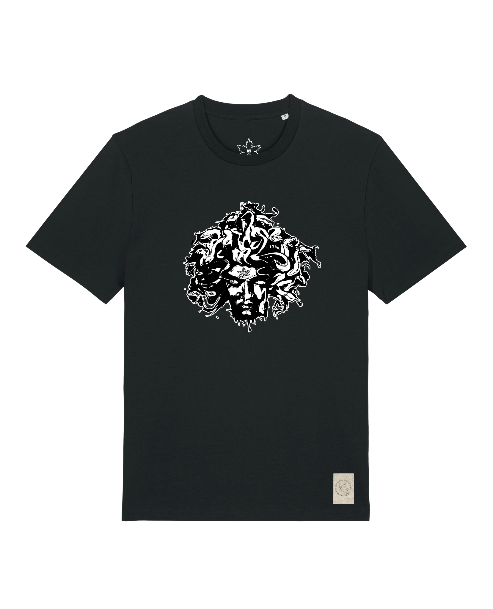 bio-unisex-medium fit-tshirt-under oracle-sttu169-schwarz-front