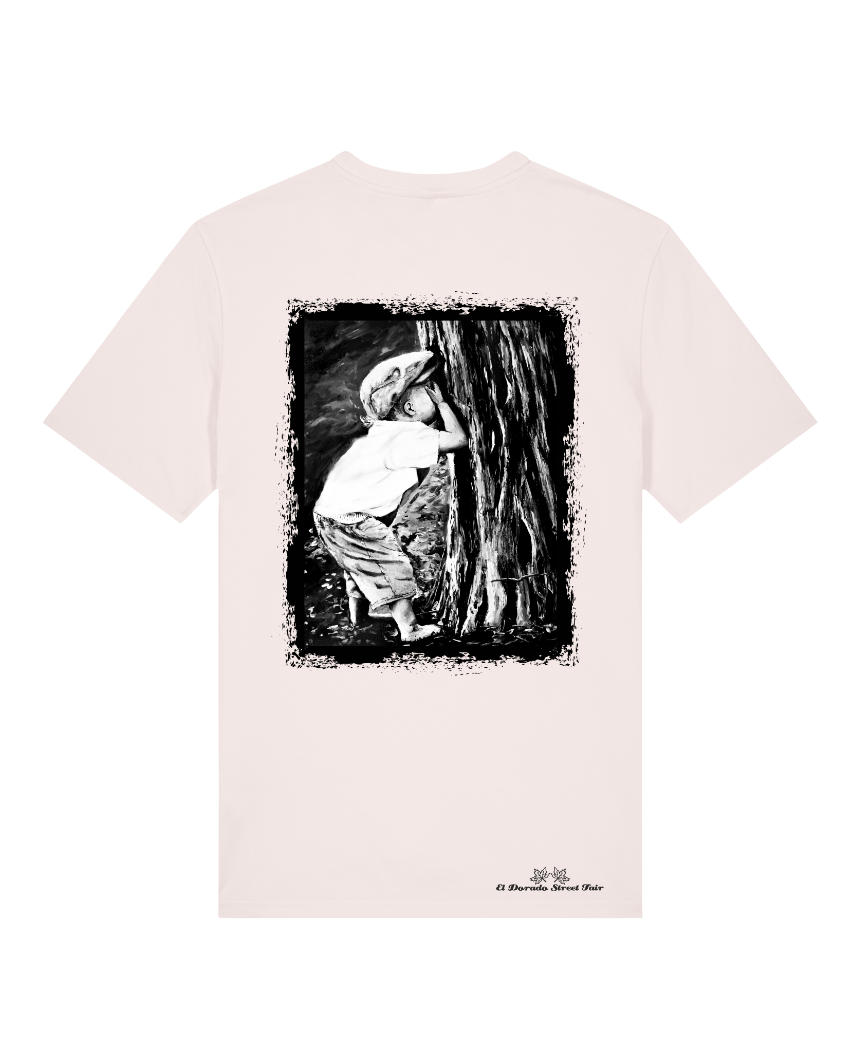 Bio Unisex Medium Fit T-Shirt Verstecken (Backprint)