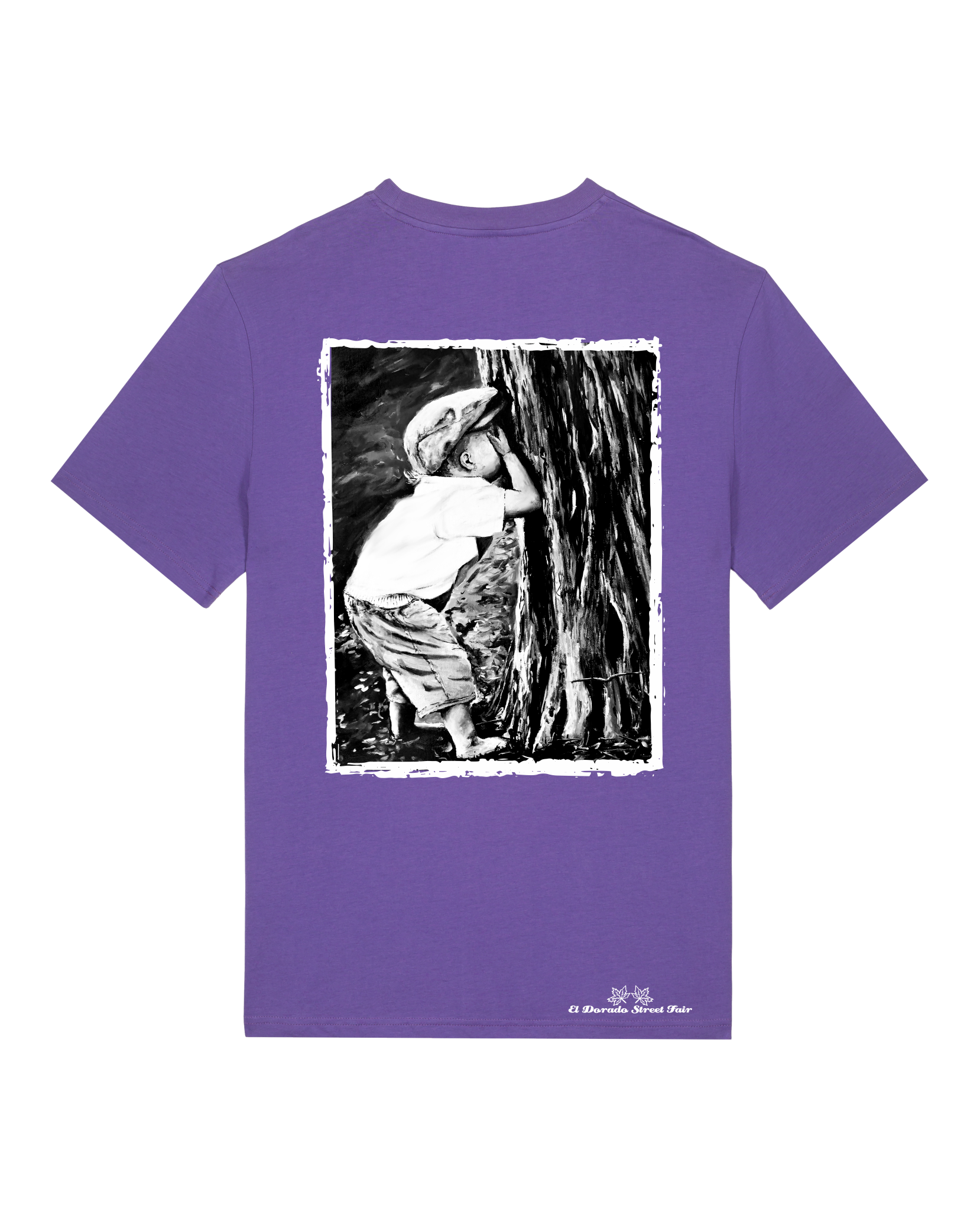 Bio Unisex Medium Fit T-Shirt Verstecken (Backprint)