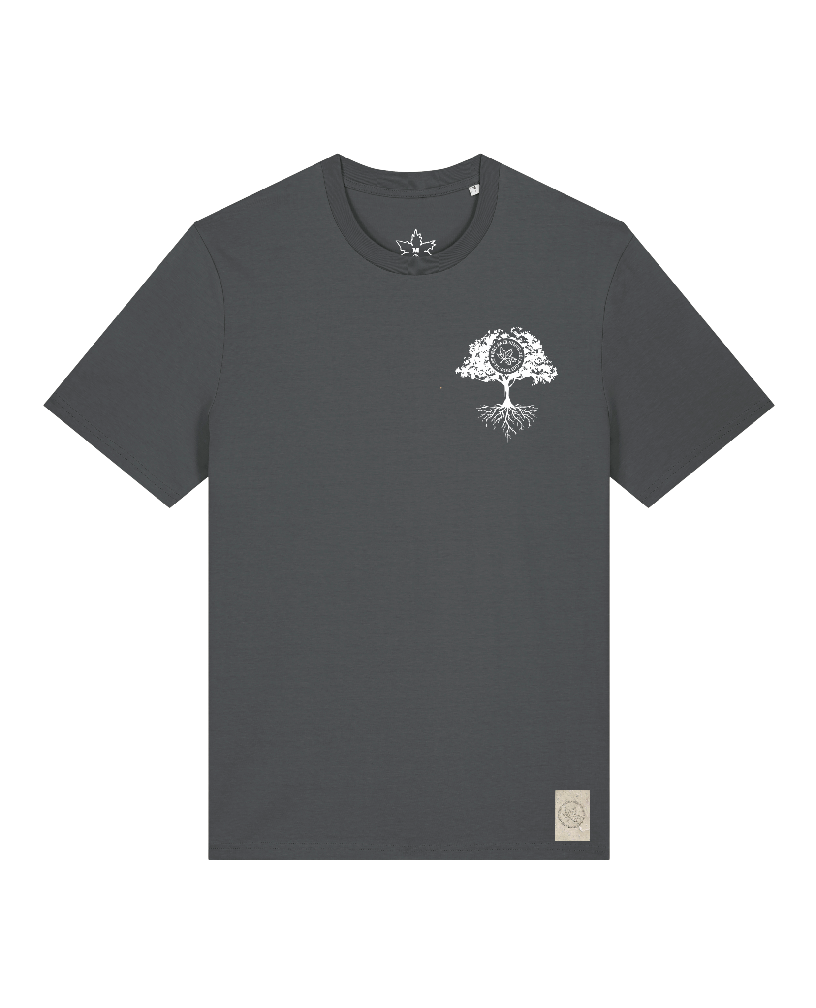 bio-unisex-medium fit-tshirt-verstecken (backprint)-sttu169-eisen-front
