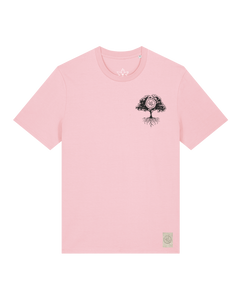 bio-unisex-medium fit-tshirt-verstecken (backprint)-sttu169-flamingo-front