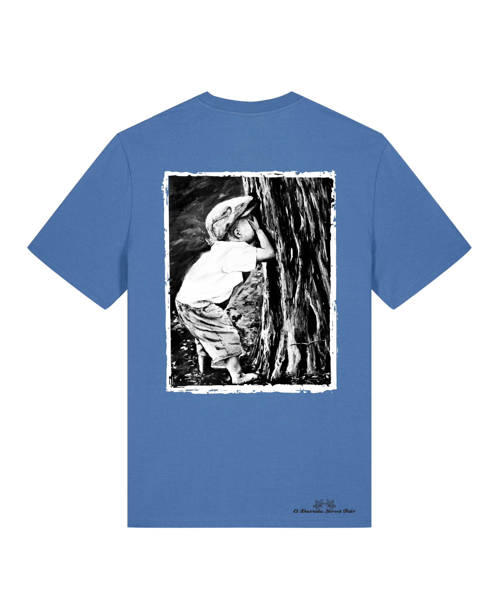 Bio Unisex Medium Fit T-Shirt Verstecken (Backprint)