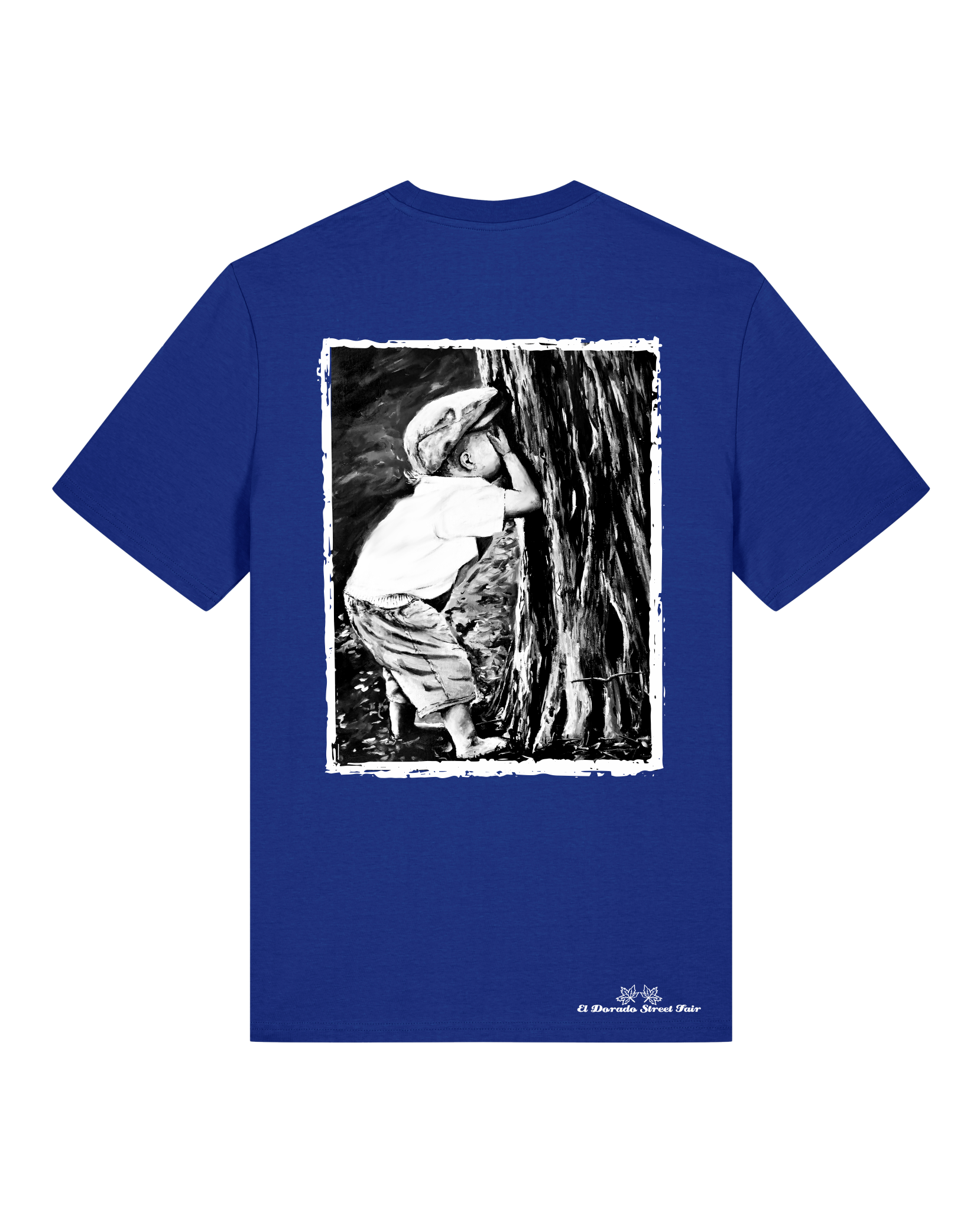 Bio Unisex Medium Fit T-Shirt Verstecken (Backprint)