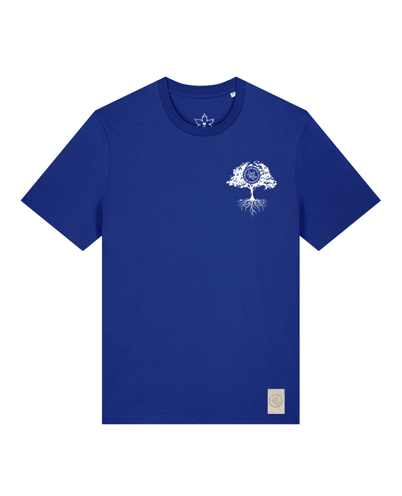 bio-unisex-medium fit-tshirt-verstecken (backprint)-sttu169-kornblume-front