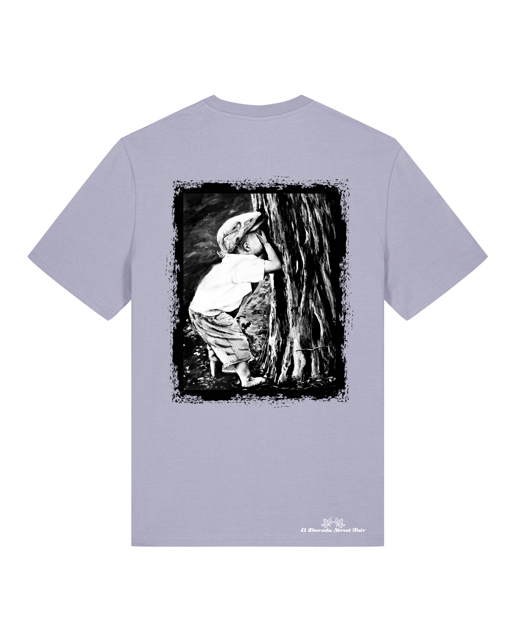 Bio Unisex Medium Fit T-Shirt Verstecken (Backprint)