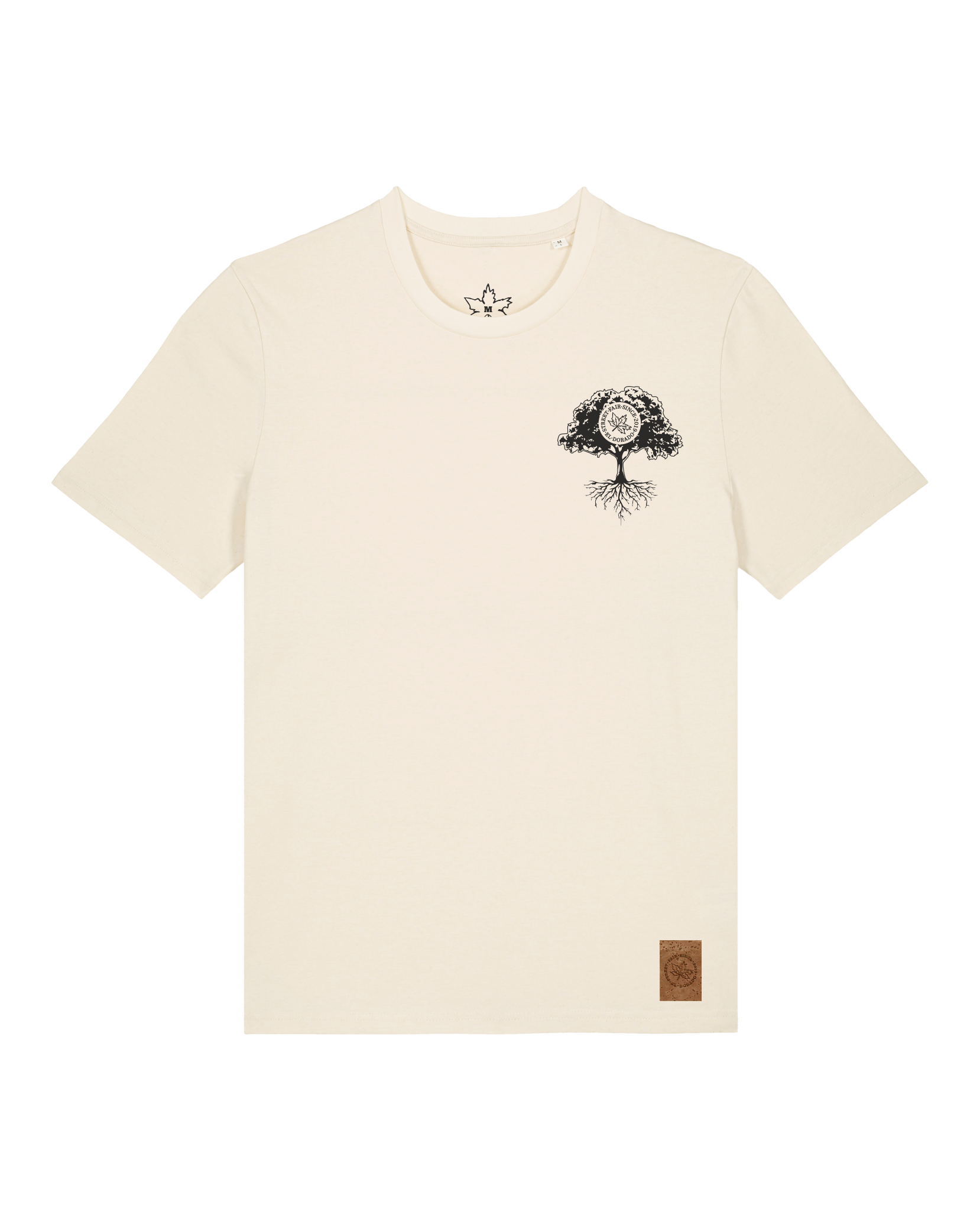 bio-unisex-medium fit-tshirt-verstecken (backprint)-sttu169-natur-front