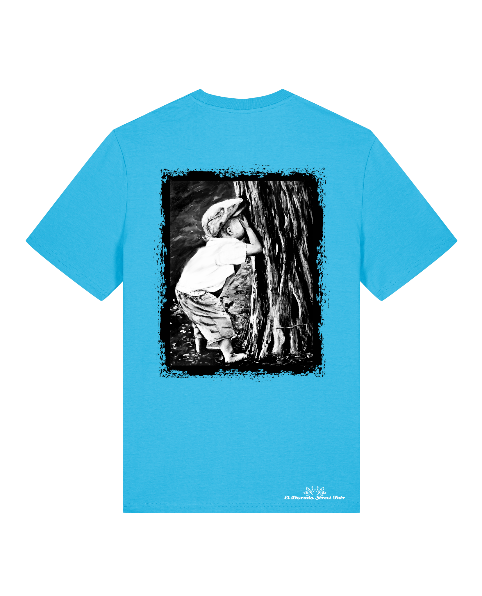 Bio Unisex Medium Fit T-Shirt Verstecken (Backprint)
