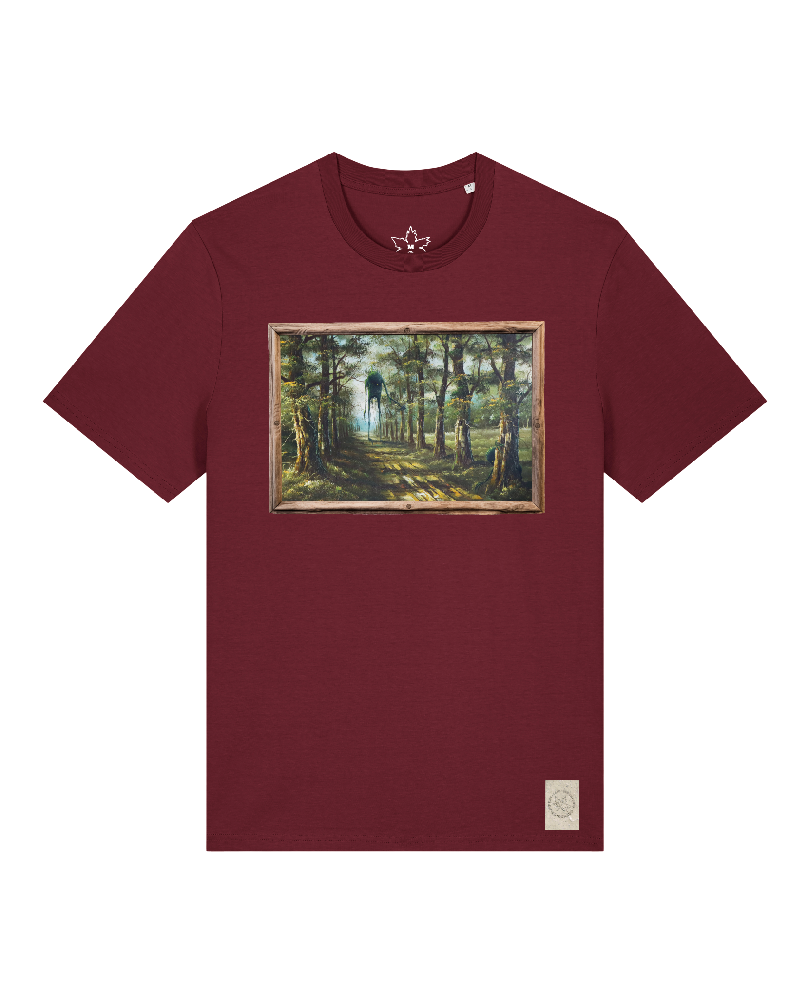 bio-unisex-medium fit-tshirt-wandertag-sttu169-burgunder rot-front