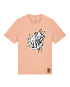 bio-unisex-medium fit-tshirt-waschbärchen-sttu169-agyptische keramik-front
