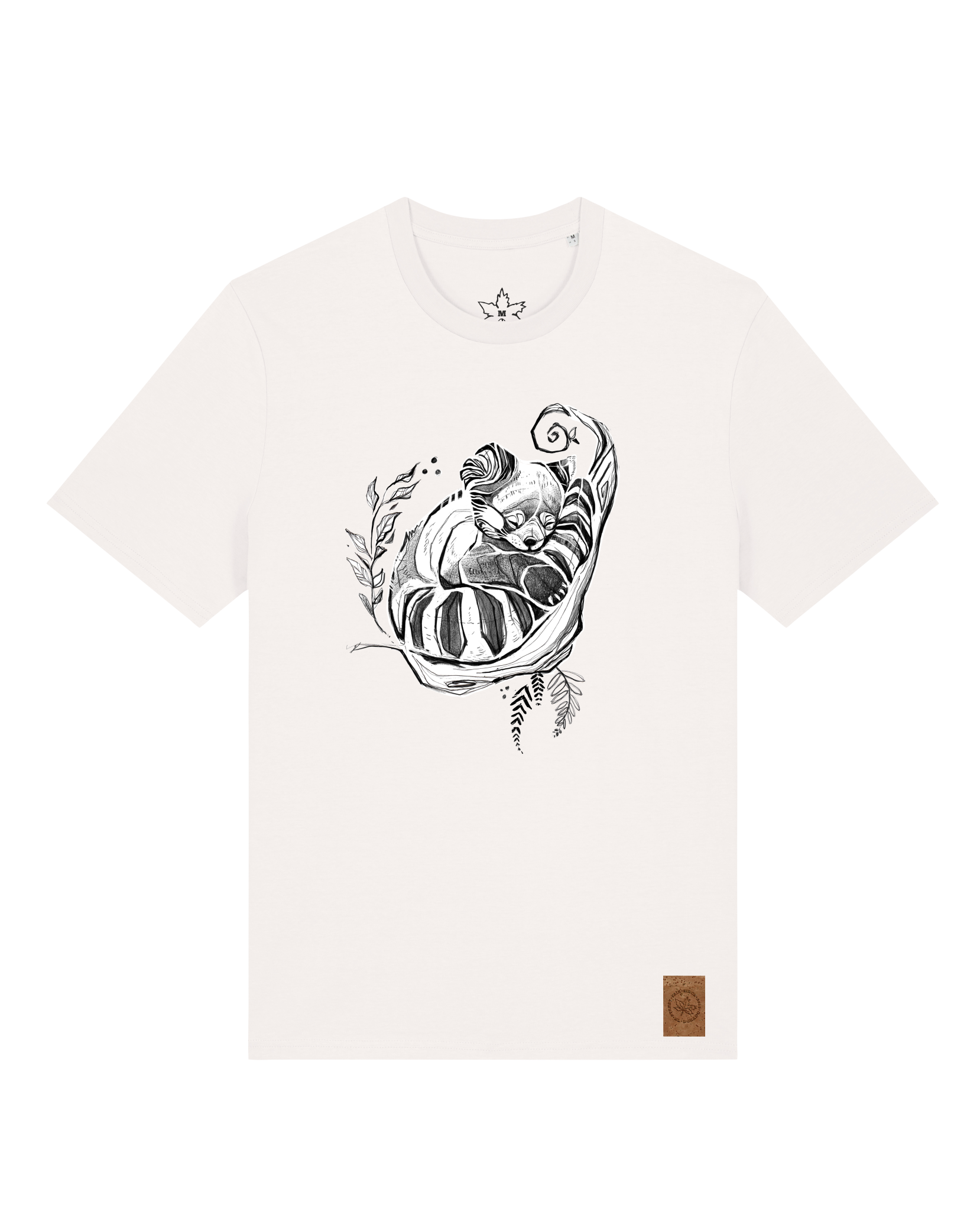 bio-unisex-medium fit-tshirt-waschbärchen-sttu169-bio ei-front