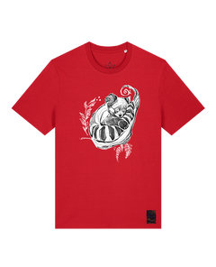 bio-unisex-medium fit-tshirt-waschbärchen-sttu169-erdbeere-front