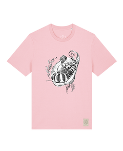 bio-unisex-medium fit-tshirt-waschbärchen-sttu169-flamingo-front