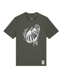 bio-unisex-medium fit-tshirt-waschbärchen-sttu169-grunkohl-front