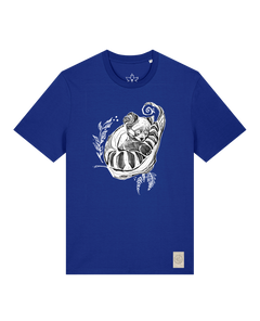 bio-unisex-medium fit-tshirt-waschbärchen-sttu169-kornblume-front