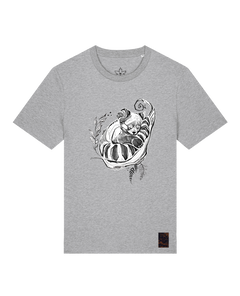 bio-unisex-medium fit-tshirt-waschbärchen-sttu169-mausgrau-front