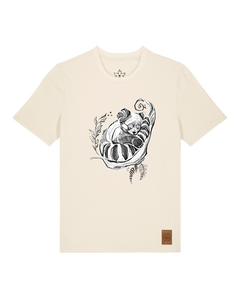 bio-unisex-medium fit-tshirt-waschbärchen-sttu169-natur-front