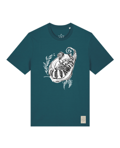 bio-unisex-medium fit-tshirt-waschbärchen-sttu169-nordmanntanne-front