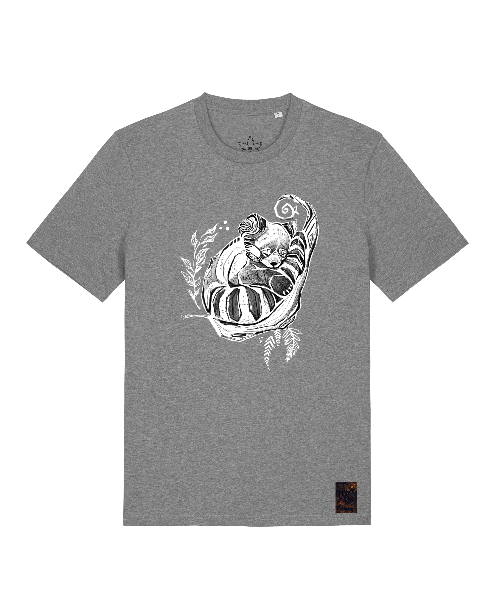 bio-unisex-medium fit-tshirt-waschbärchen-sttu169-opossum-front