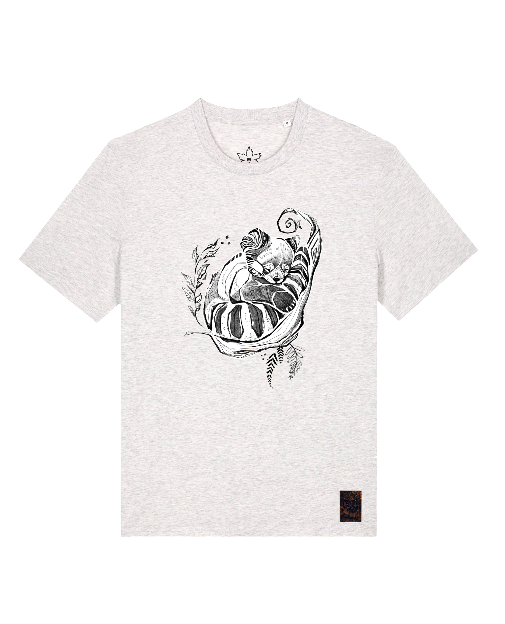 bio-unisex-medium fit-tshirt-waschbärchen-sttu169-rennmaus-front