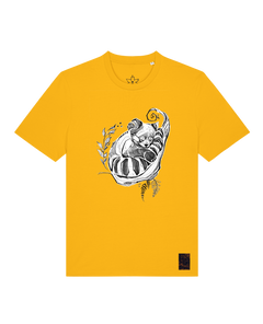 bio-unisex-medium fit-tshirt-waschbärchen-sttu169-sonnenblume-front