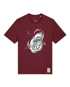 bio-unisex-medium fit-tshirt-waschbärchen 2-sttu169-burgunder rot-front