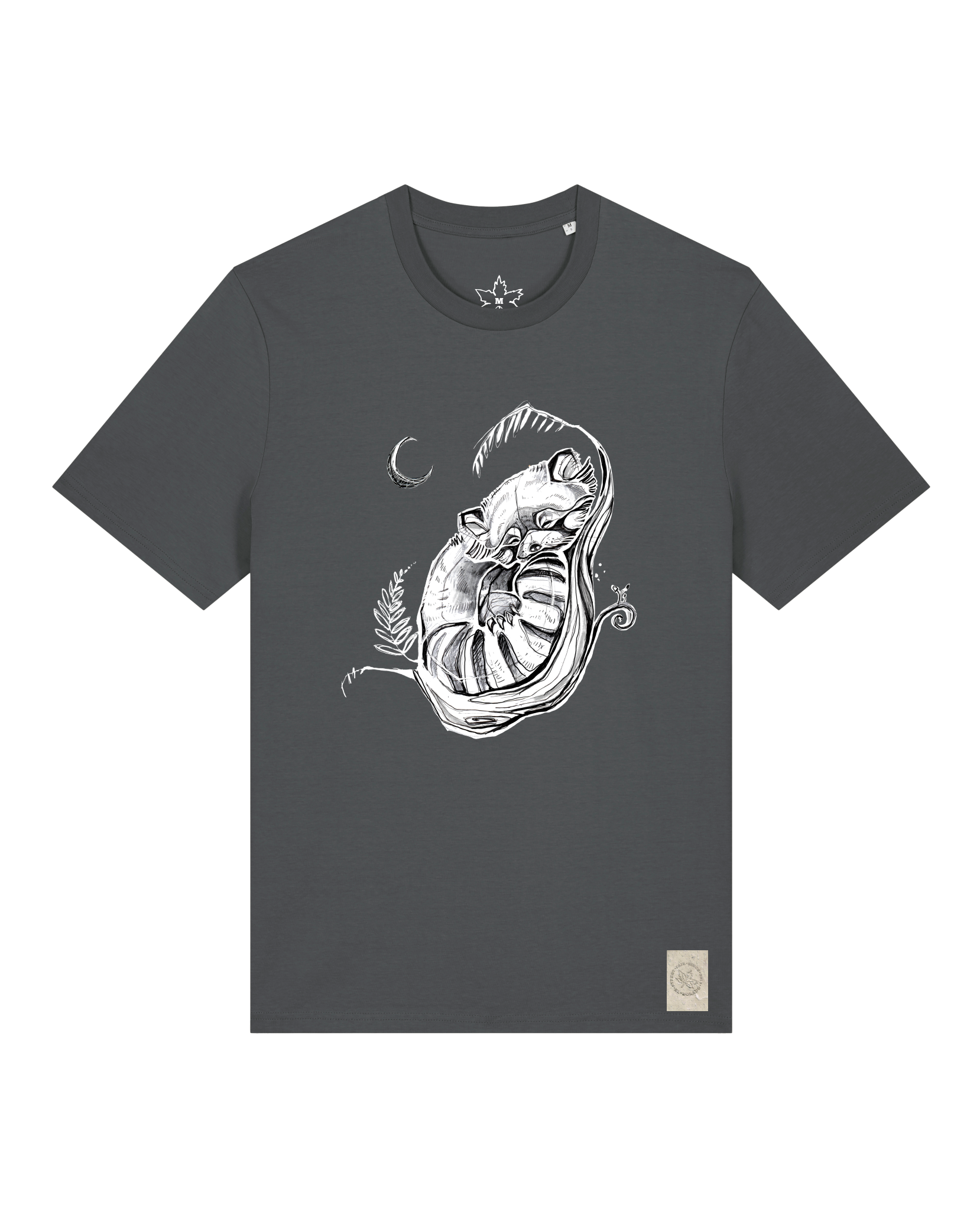 bio-unisex-medium fit-tshirt-waschbärchen 2-sttu169-eisen-front