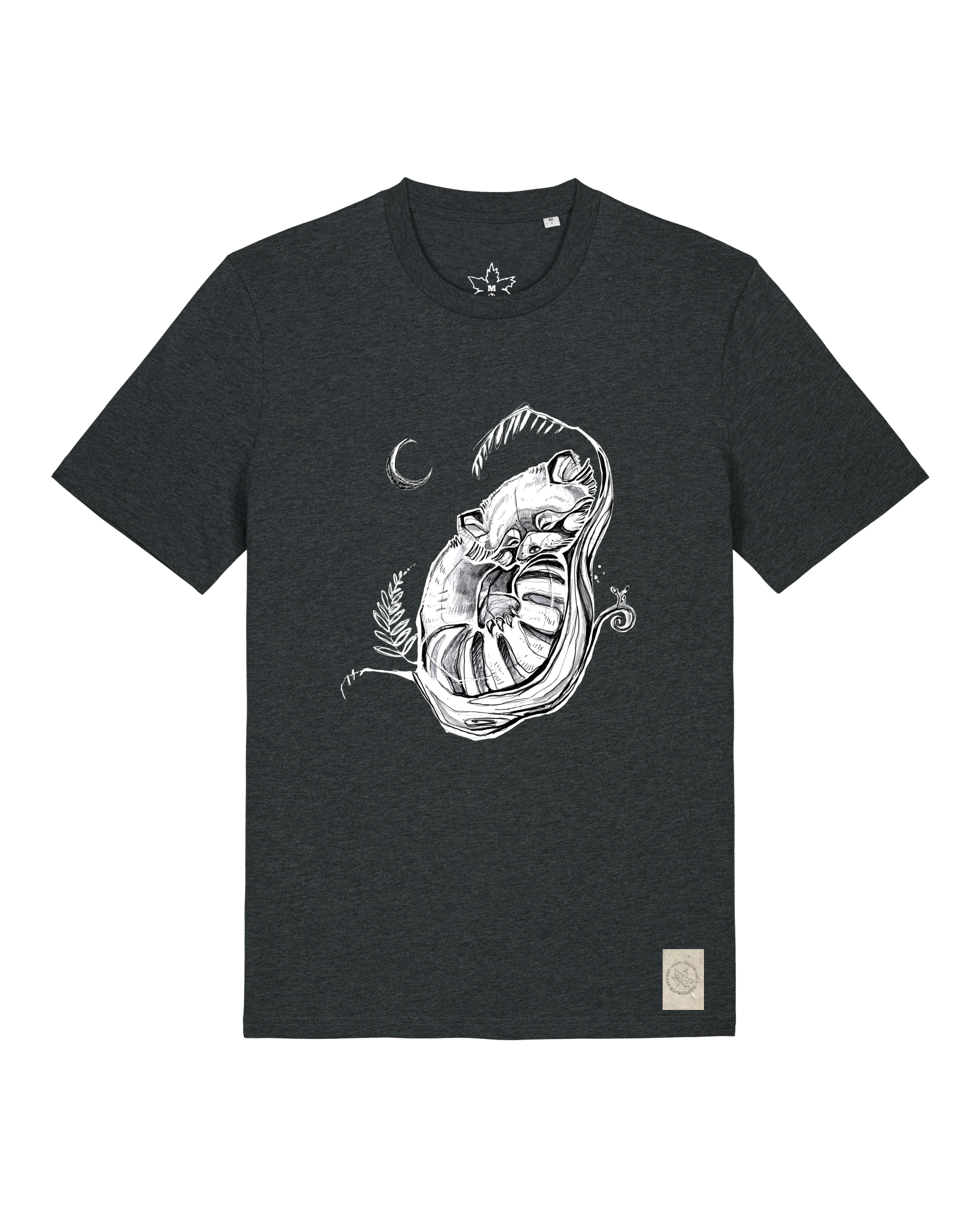 bio-unisex-medium fit-tshirt-waschbärchen 2-sttu169-elephant-front