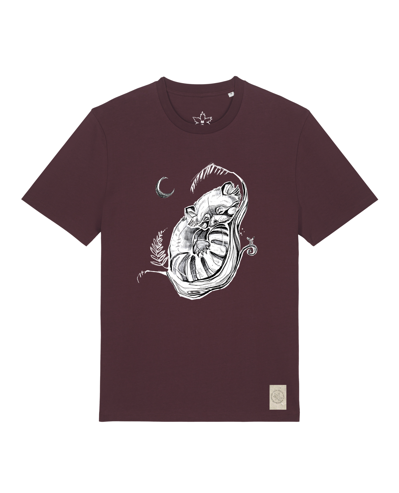 bio-unisex-medium fit-tshirt-waschbärchen 2-sttu169-zartbitter-front