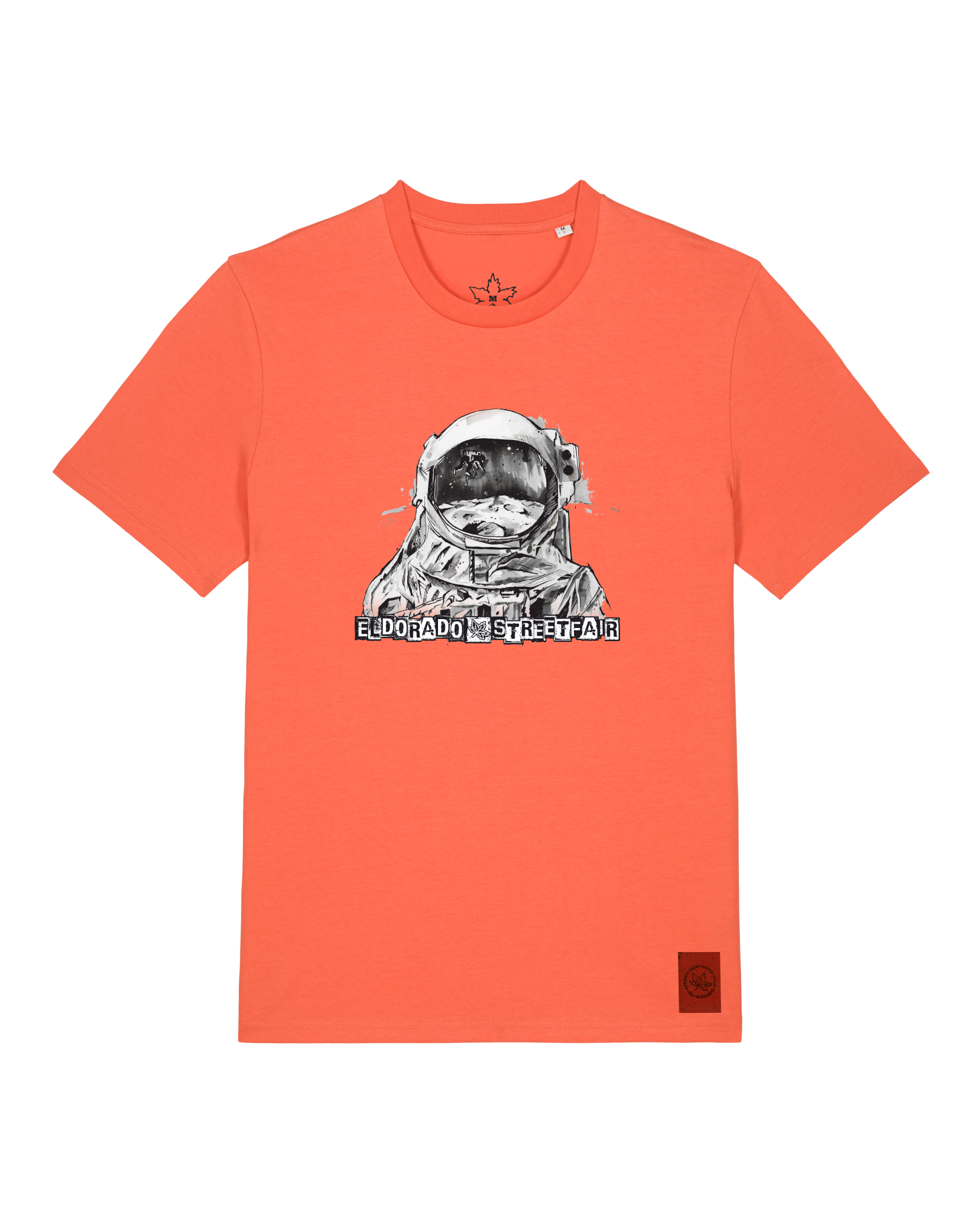 bio-unisex-medium fit-tshirt-weightless-sttu169-mandarine-front