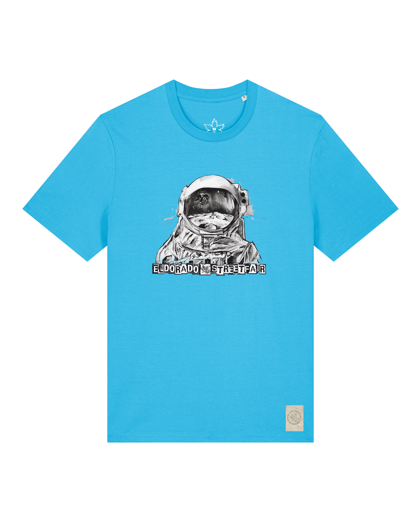 bio-unisex-medium fit-tshirt-weightless-sttu169-wasserblau-front