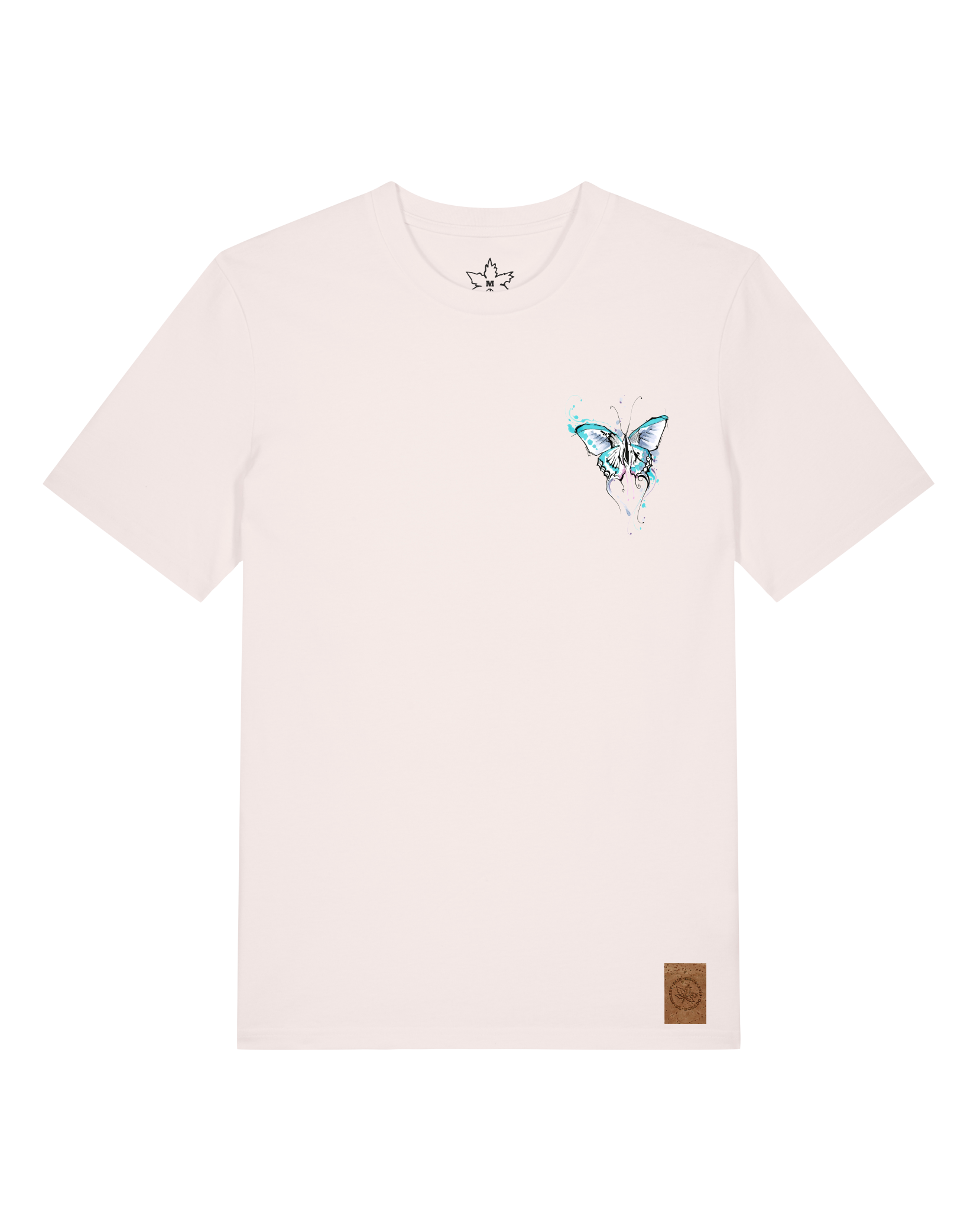 bio-unisex-medium fit-tshirt-witchout words (backprint)-sttu169-baumwollblute-front